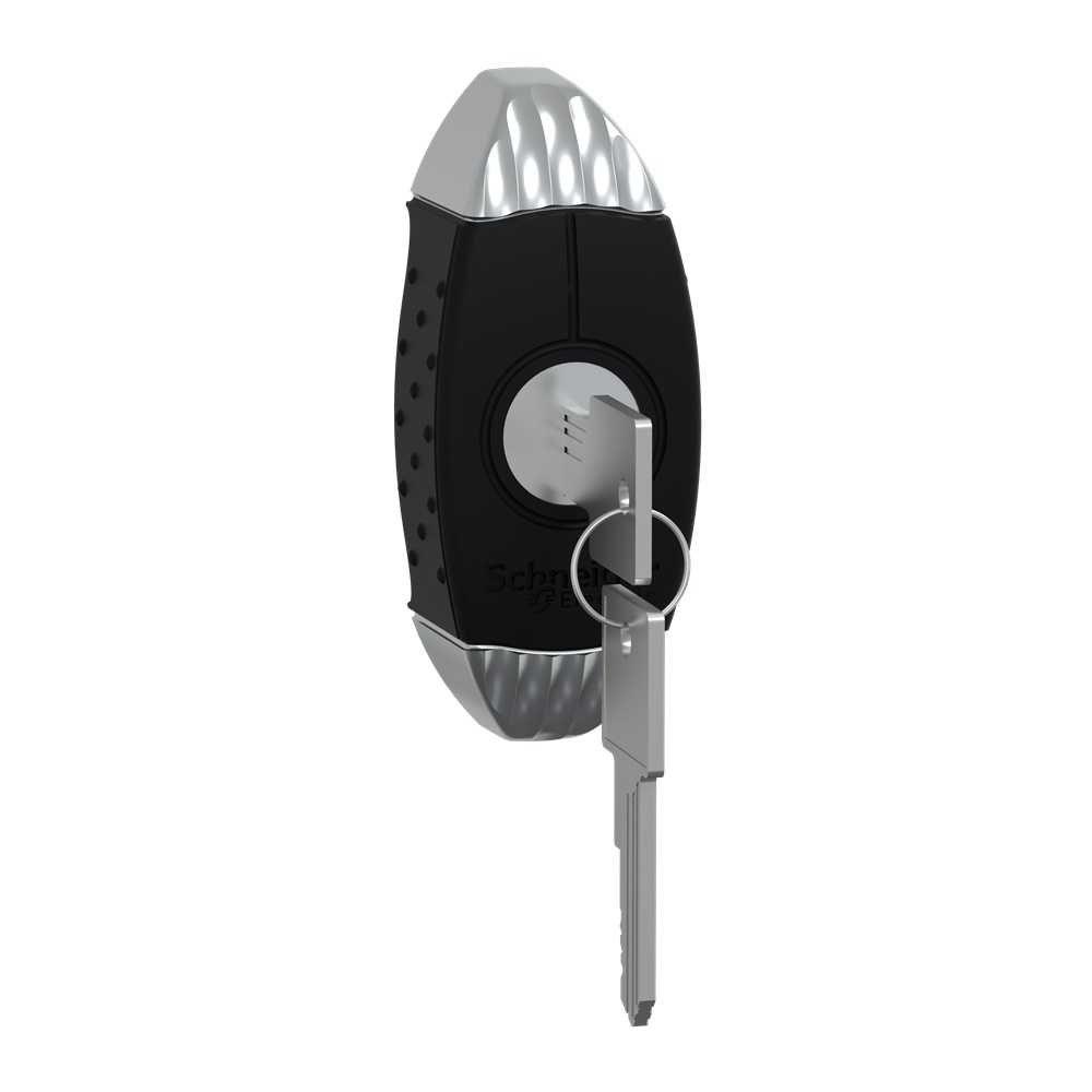 Manopola con chiave 455 kit cilindro 2 chiavi maniglia per cassette PanelSeT S3D