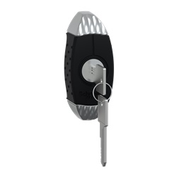 Manopola con chiave 455 kit cilindro 2 chiavi maniglia per cassette PanelSeT S3D