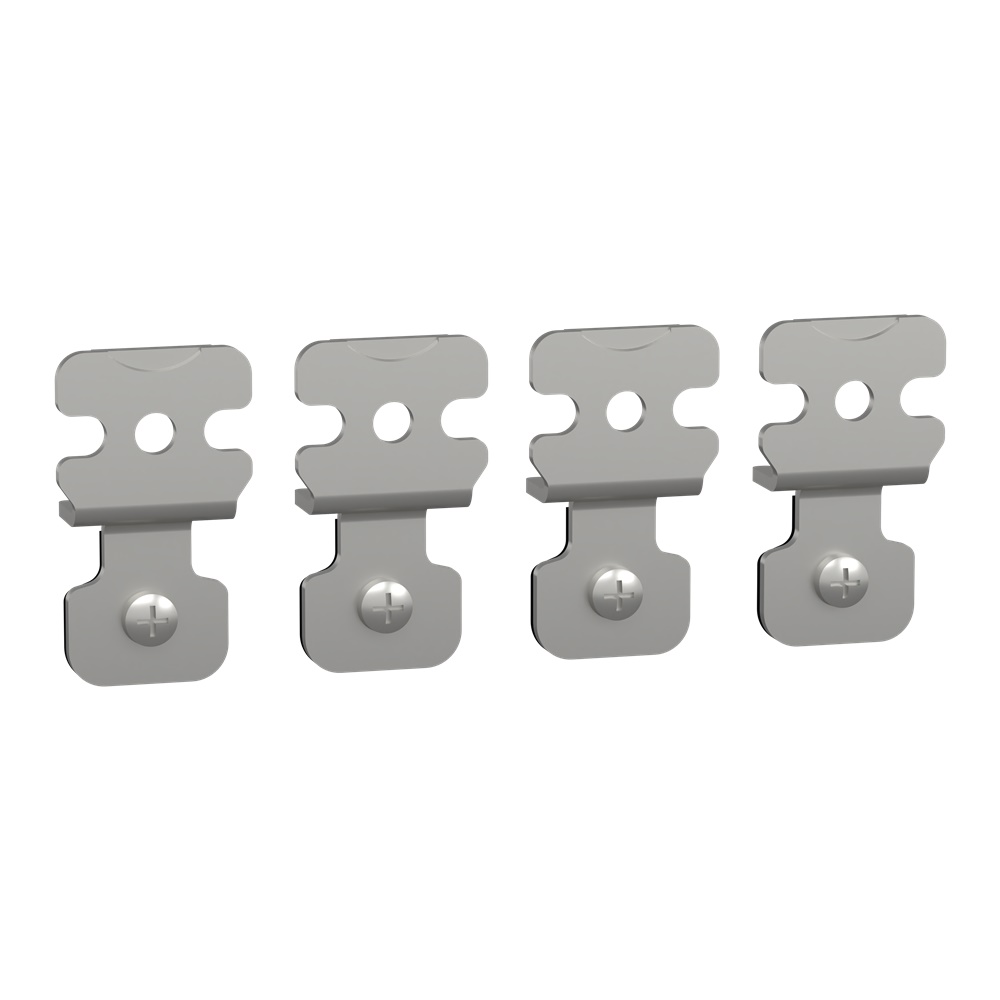 Staffa fissaggio zincata per cassette PanelSeT S3D montaggio parete orizzontale verticale carico 250 kg set 4 pezzi