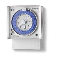 Orologio settimanale elettromeccanico 72x72mm 1CO 16A incasso pannello