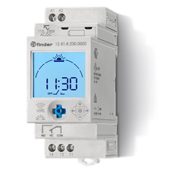 Orologio astronomico digitale 1CO NFC montaggio guida DIN