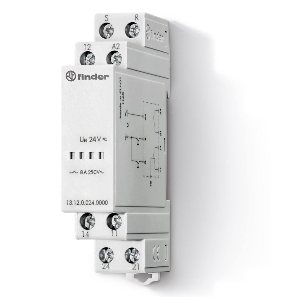 Relè ad impulsi elettronico AC (50/60 Hz)/DC 12 V