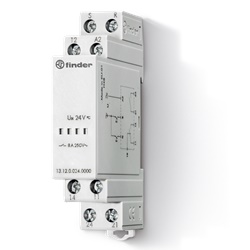 Relè chiamata/reset bistabile 8A 250V montaggio DIN17,5mm controllo automazione elettrica