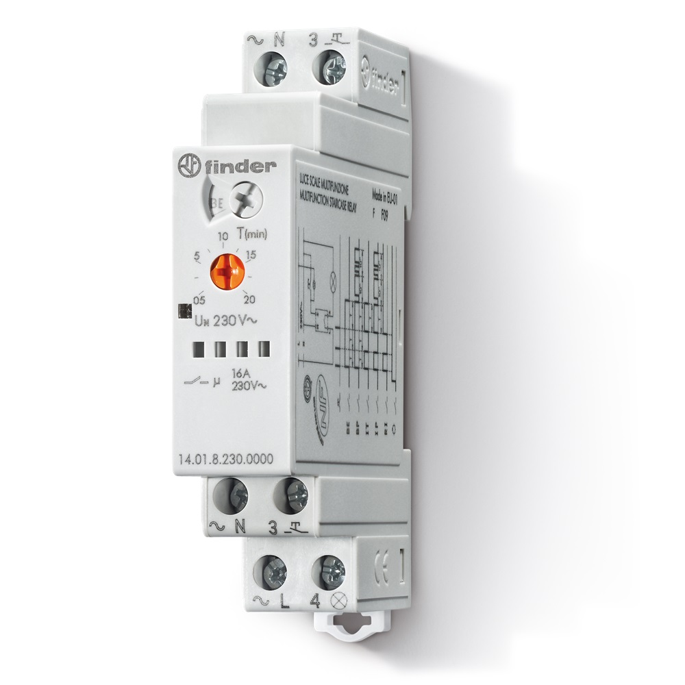 Relè luce scale modulare AC (50/60Hz) 230 V