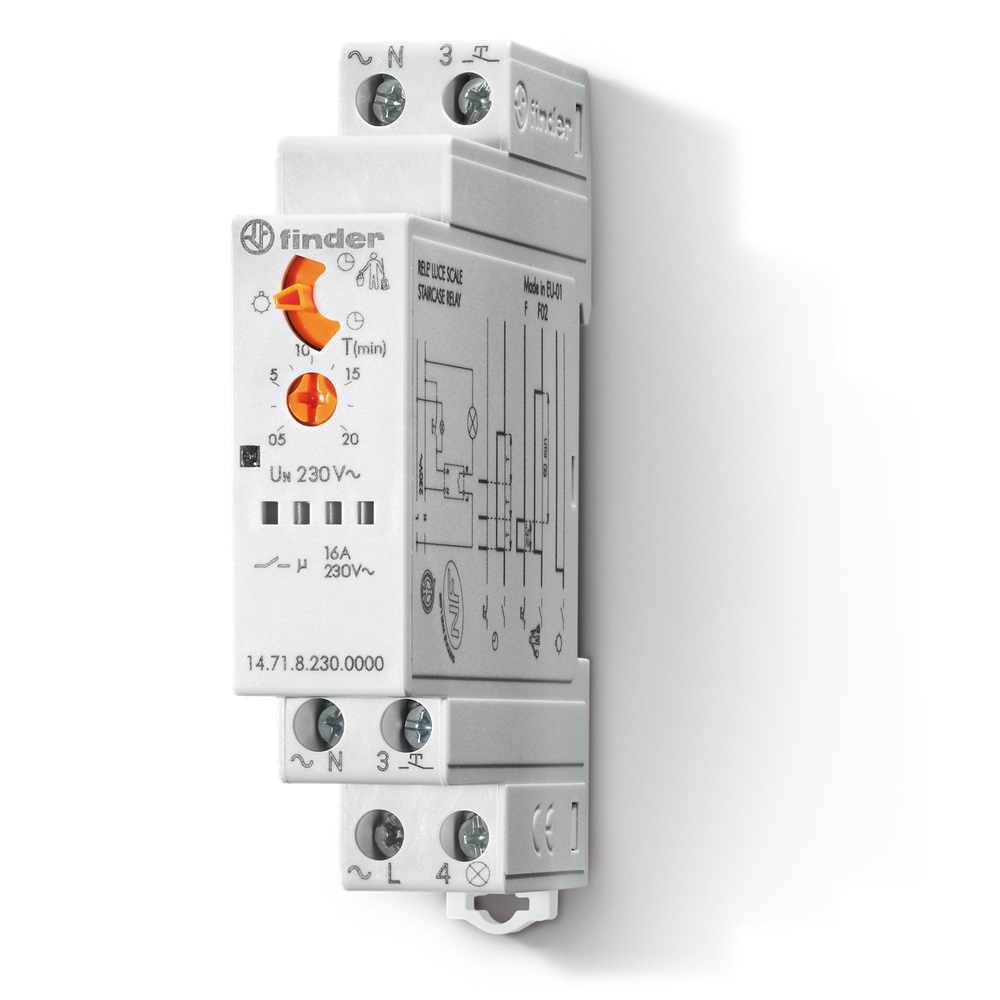 Relè luce scale modulare AC (50/60Hz) 230 V