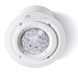 Rilevatore movimento IR incasso 1NO 10A 350 lux soffitto