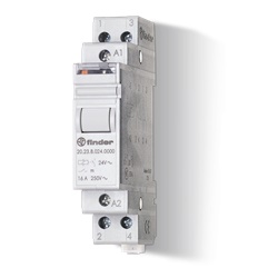 Relè ad impulsi modulare 17,5 mm 1NO+1NC 16A montaggio guida DIN controllo impianti elettrici