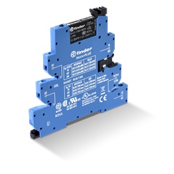 Interfaccia Masterplus EMR 1CO 6A contatto singolo morsetti vite con LED per applicazioni elettriche industriali e commerciali