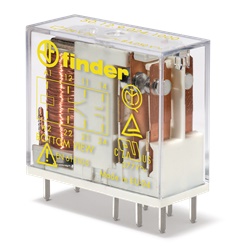 Relè sicurezza 2 contatti DC 24V monitoraggio emergenza circuito stampato