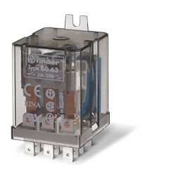 Relè industriale 3 contatti 10A 230V commutazione affidabile per impianti elettrici professionali