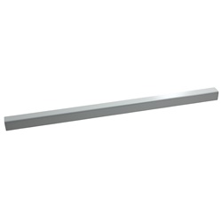 Tubo quadrato 50 mm lunghezza 2 metri per impianti e strutture robuste