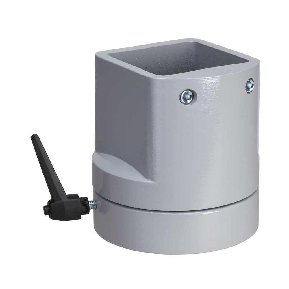 Fissaggio verticale girevole 50 mm alluminio grigio per montaggio cassette HMI Spacial S3CM