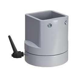 Fissaggio verticale girevole 50 mm alluminio grigio per montaggio cassette HMI Spacial S3CM