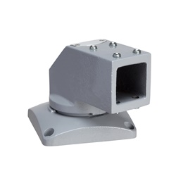 Raccordo orizzontale girevole 50 mm alluminio finitura polvere epossi-poliestere per montaggio supporto