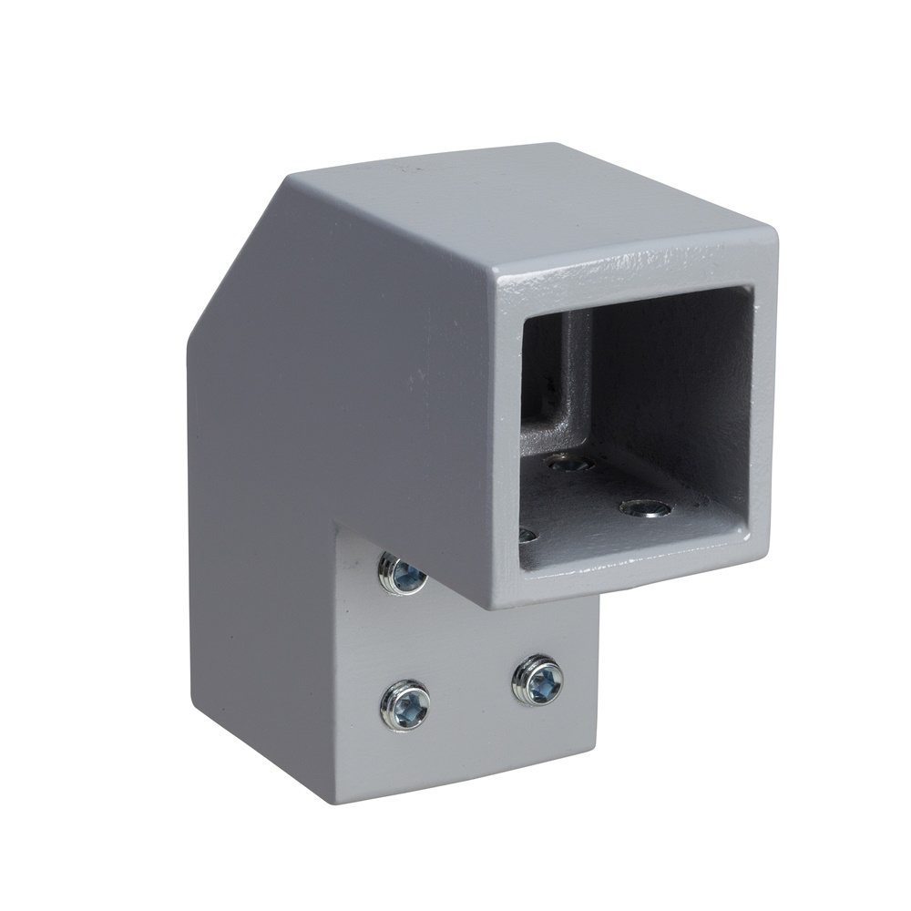 Fissaggio a squadra fisso 50 mm staffa alluminio grigio montaggio tubi orizzontale verticale