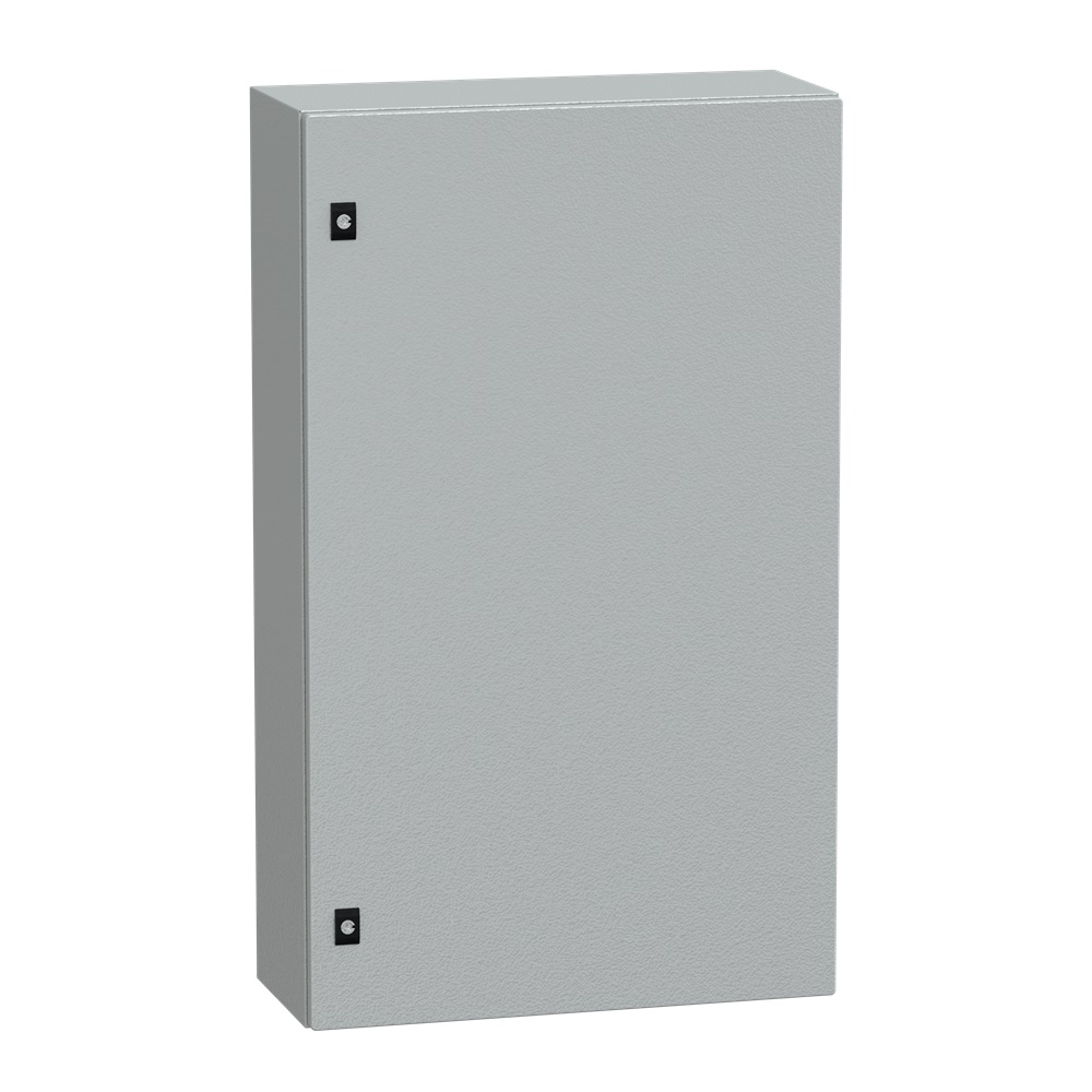 Cassetta acciaio montaggio parete 1000x600x250 porta piena IP66 IK08 grigio RAL7035