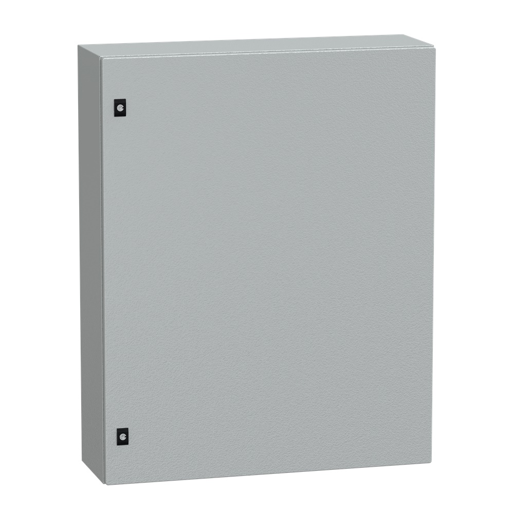 Cassetta acciaio montaggio parete 1000x800x250 porta piena IP66 IK08 grigio RAL7035