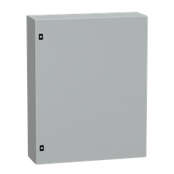 Cassetta acciaio montaggio parete 1000x800x250 porta piena IP66 IK08 grigio RAL7035