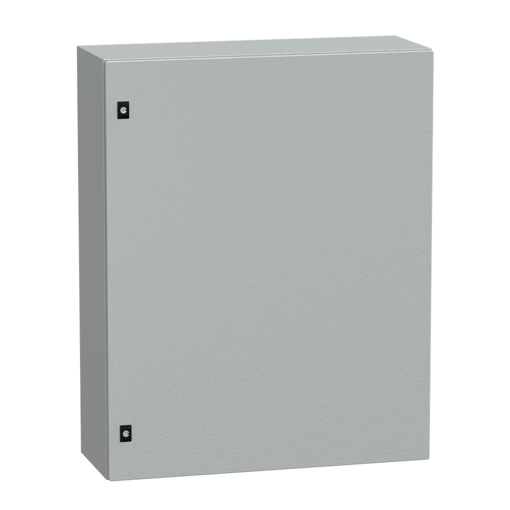 Cassetta compatta PanelSeT CRN 1000x800x300 mm porta piena serratura doppia barra IP66 IK10 uso multifunzione parete acciaio galvanizzato grigio RAL 7035