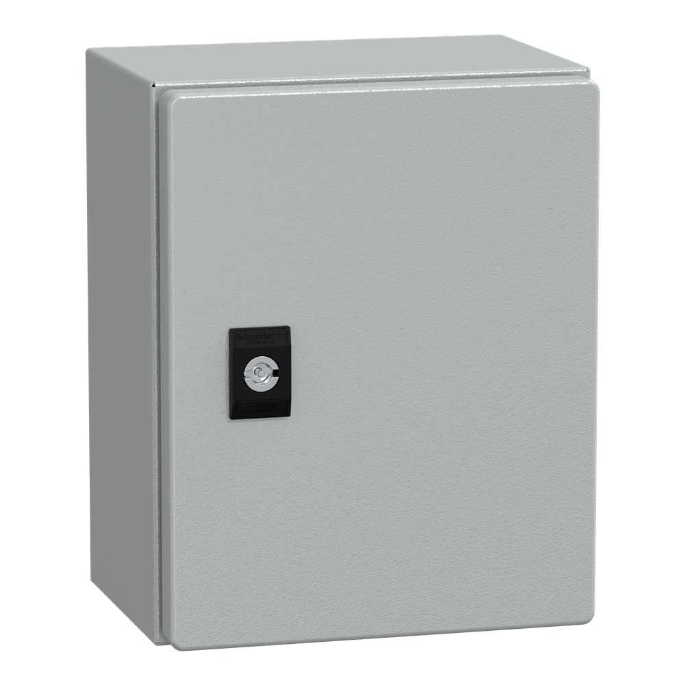 Cassetta compatta CRN 250x200x150 mm porta piena serratura doppia barra IP66 IK10 uso multifunzione parete acciaio galvanizzato