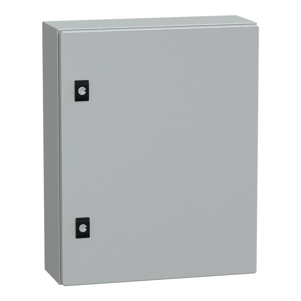 Cassetta compatta PanelSeT CRN 500x400x150 mm porta piena serratura doppia IP66 IK10 acciaio galvanizzato per montaggio a parete