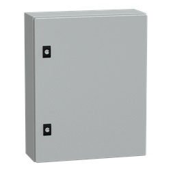Cassetta compatta PanelSeT CRN 500x400x150 mm porta piena serratura doppia IP66 IK10 acciaio galvanizzato per montaggio a parete