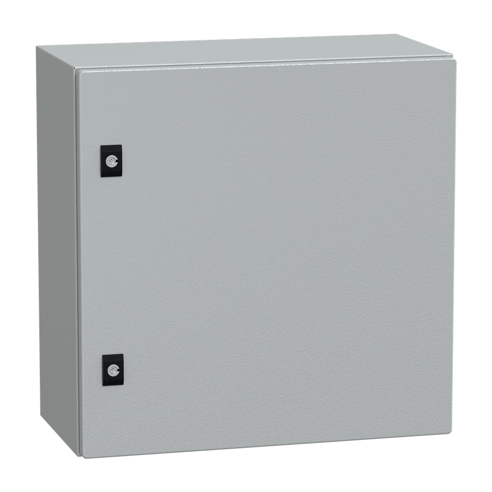 Cassetta acciaio porta piena 500x500x250 mm montaggio parete IP66 IK08 grigio RAL7035 PanelSeT CRN