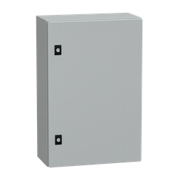 Cassetta acciaio PanelSeT CRN 600x400x200 mm porta piena protezione IP66 IK10 grigio RAL 7035