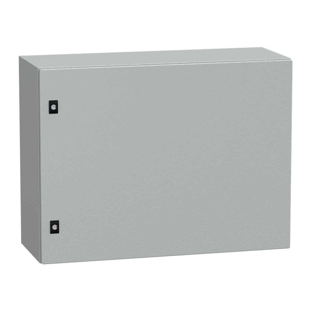 Cassetta acciaio porta piena 600x800x300 mm montaggio parete IP66 IK08 grigio
