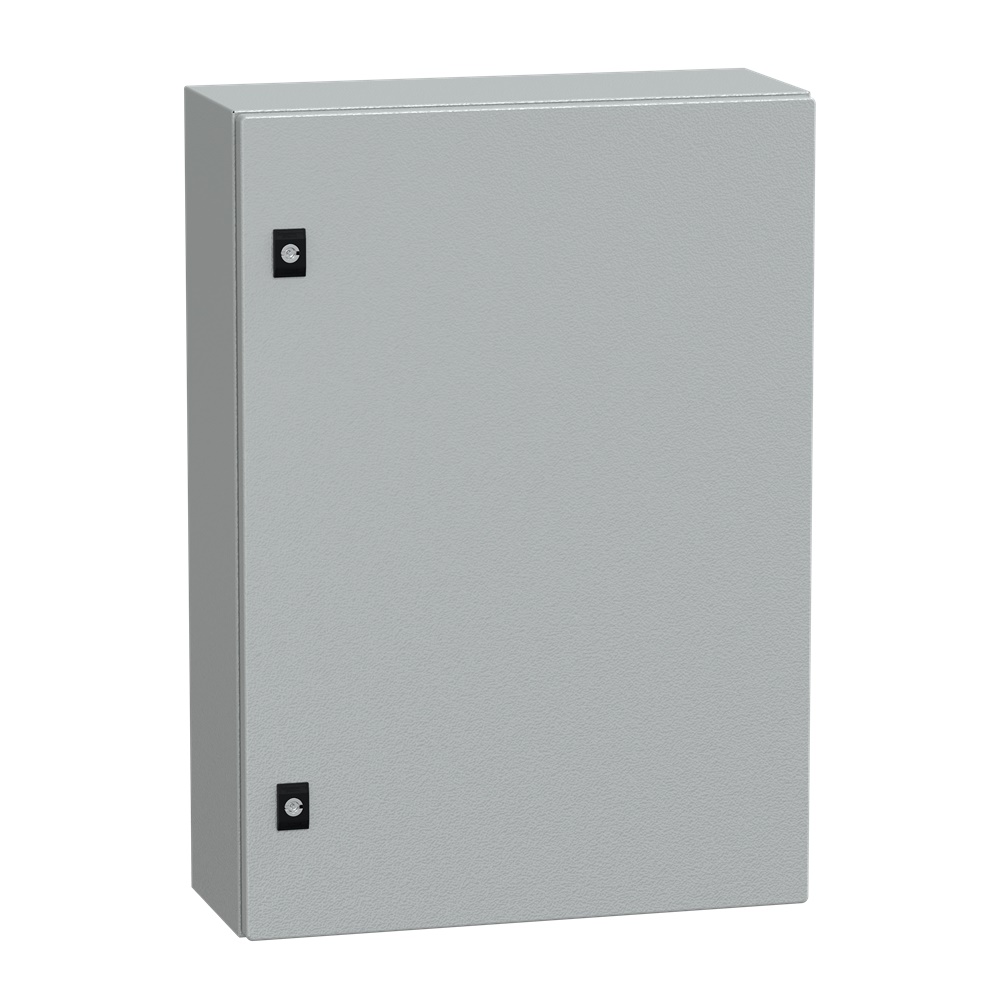 Cassetta acciaio montaggio parete 700x500x200 mm porta piena vetro Securit IP66 IK08 grigio