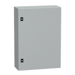 Cassetta compatta PanelSeT CRN 700x500x200 mm porta piena serratura IP66 IK10 acciaio galvanizzato per montaggio a parete