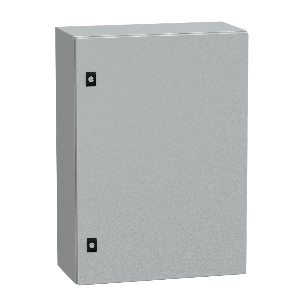Cassetta acciaio montaggio parete 700x500x250 mm porta piena IP66 IK10 grigio RAL 7035