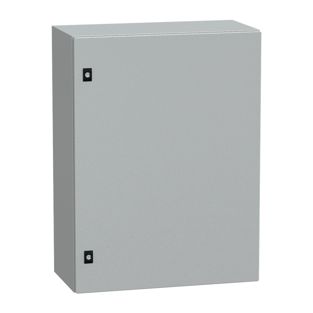 Cassa in acciaio PanelSeT CRN 800x600x300 mm porta piena IP66 IK10 montaggio a parete grigio RAL 7035