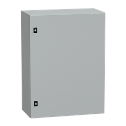 Cassetta acciaio PanelSeT CRN 800x600x300 porta piena IP66 IK10 montaggio parete grigio RAL7035