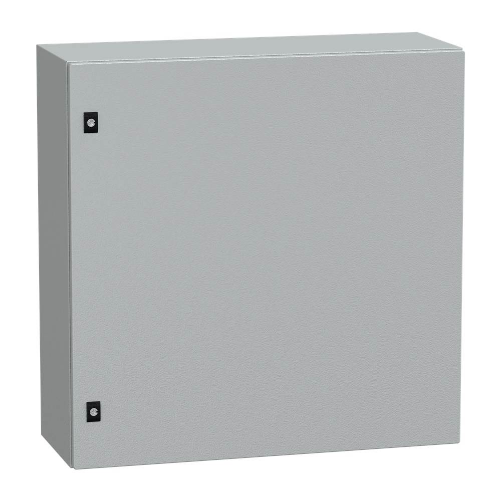 Cassetta acciaio montaggio parete 800x800x300 porta piena vetro Securit IP66 IK08