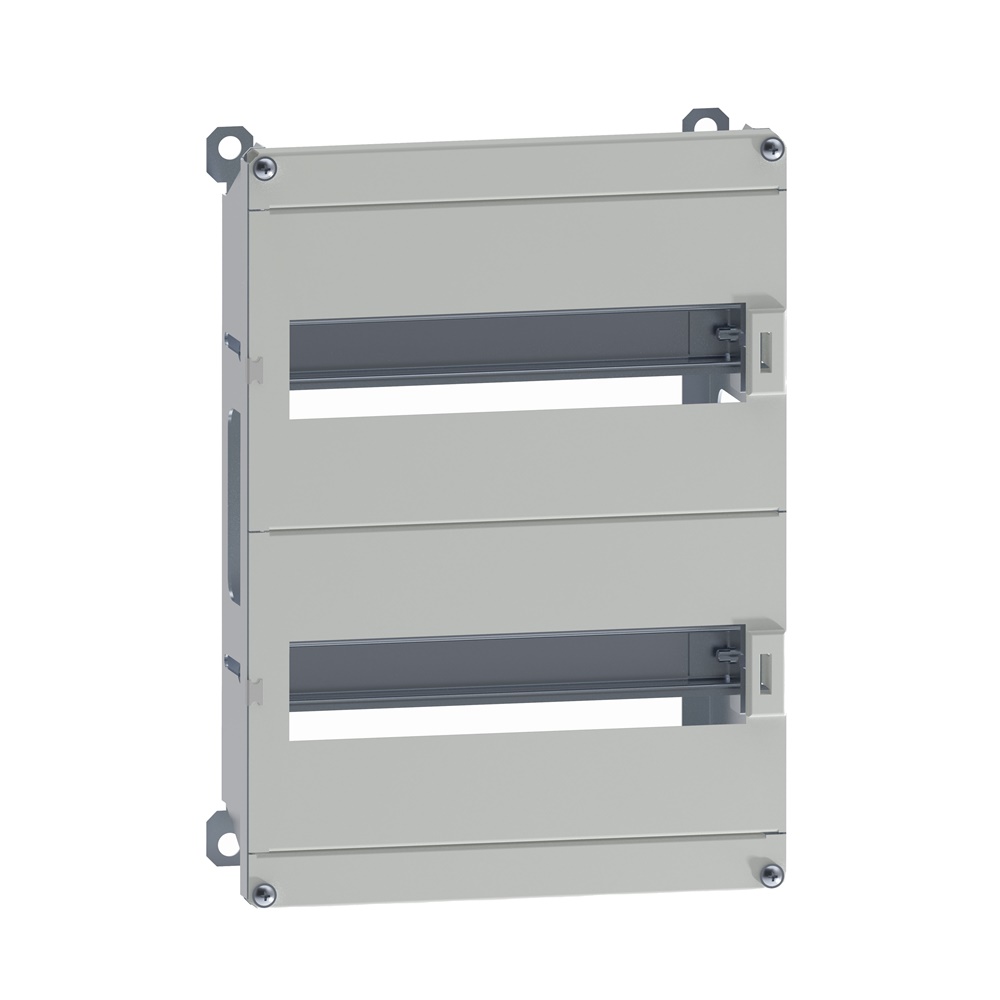 Telaio modulare DLM 24 moduli 400x300 mm acciaio grigio RAL 7035 per cassette PanelSeT montaggio a parete