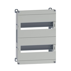 Telaio modulare DLM 24 moduli 400x300 mm acciaio grigio RAL 7035 per cassette PanelSeT montaggio a parete