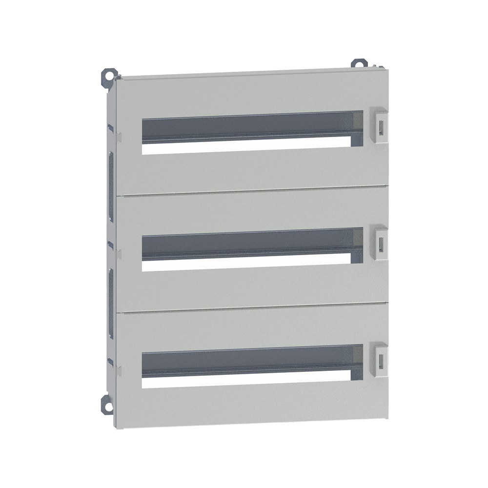 Telaio modulare DLM 48 moduli 500x400 mm acciaio grigio RAL 7035 per distribuzione multifunzione montaggio a parete