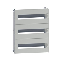 Telaio modulare DLM 48 moduli 500x400 mm acciaio grigio RAL 7035 per distribuzione multifunzione montaggio a parete