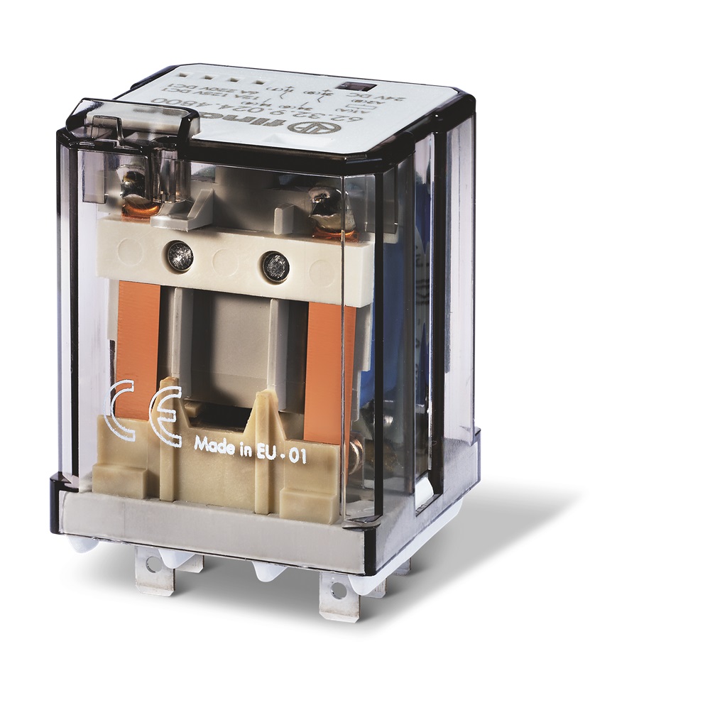 Relè di potenza DC 24 V AgCdO NO (distanza tra contatti  aperti ≥ 3 mm)