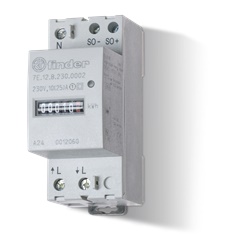 Contatore energia elettromeccanico monofase 25A montaggio 35mm