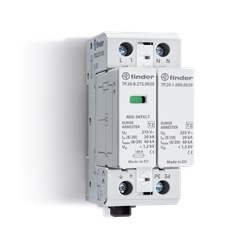 SPD Classe 2 Monofase 2P 275VAC 20kA Montaggio Guida DIN