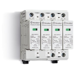 Scaricatori di sovratensione 275 V Max per SPD Tipo 1 “Low Up”, Tipo 2 (Uc) (per UN = 230-240 V AC) e Tipo 3 20 kA (I n Tipo 2)