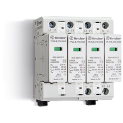 SPD Classe 2 Trifase 4P 275VAC 20kA Montaggio Guida DIN