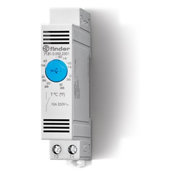 Termostato industriale ventilazione 10A 0-60°C montaggio guida DIN controllo temperatura manuale