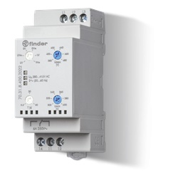 Relè controllo tensione trifase 1CO 400V IP20 automazione industriale