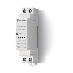 Alimentatore Switching 12W 24VDC per guida DIN industriale