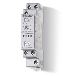 Temporizzatore multifunzione modulare 24-240V 8A montaggio su guida a cappello per controllo industriale e civile
