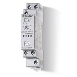 Temporizzatore multifunzione modulare 24-240V 8A montaggio su guida a cappello per controllo industriale e civile