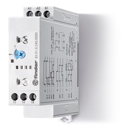 Temporizzatore multifunzione 12-240V 1CO 16A montaggio guida
